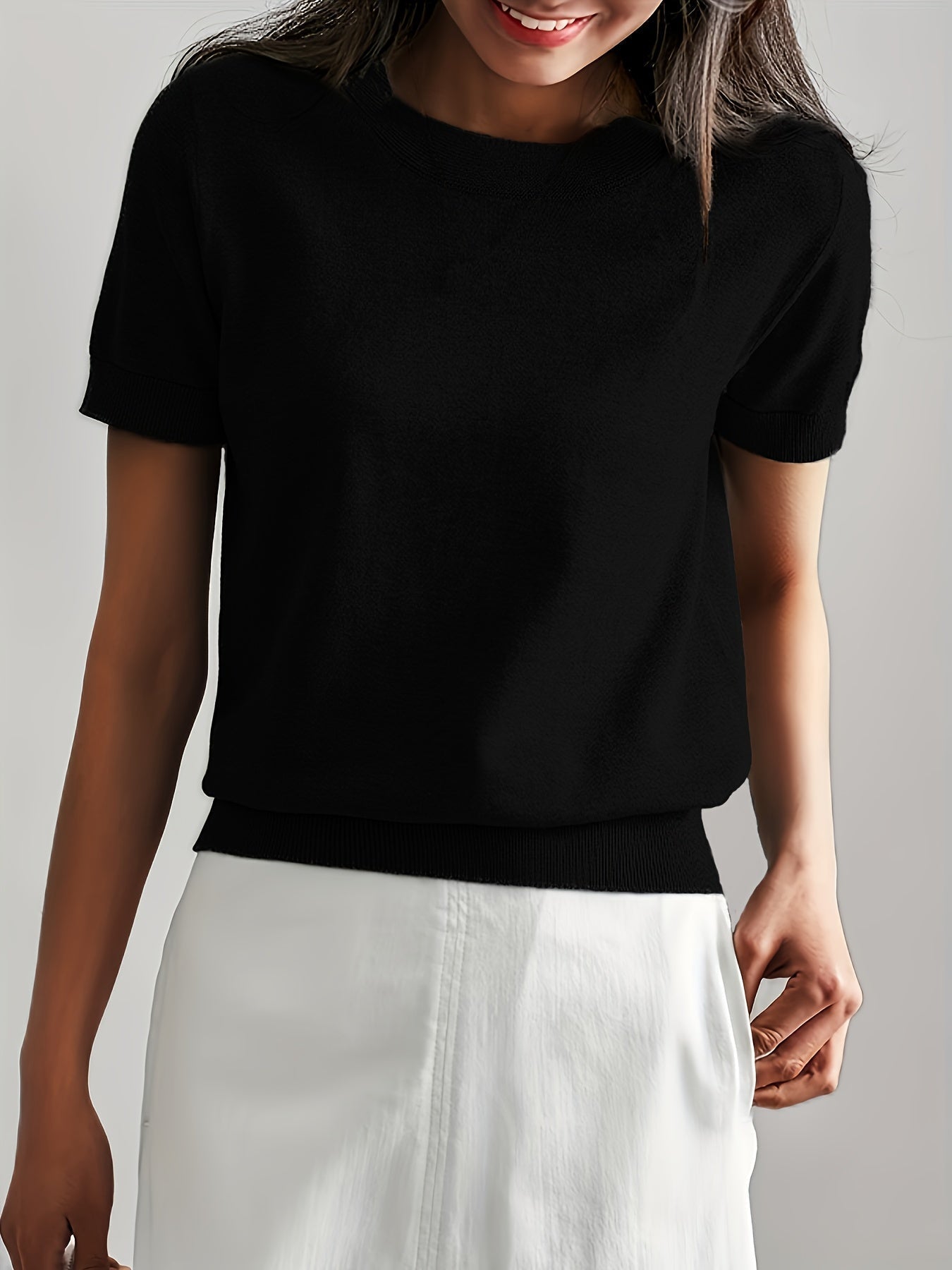 T-shirt en jersey manches courtes