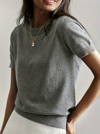 T-shirt en jersey manches courtes