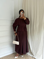 CHEMISIER / BLOUSE INTEMPORELLE BORDEAUX