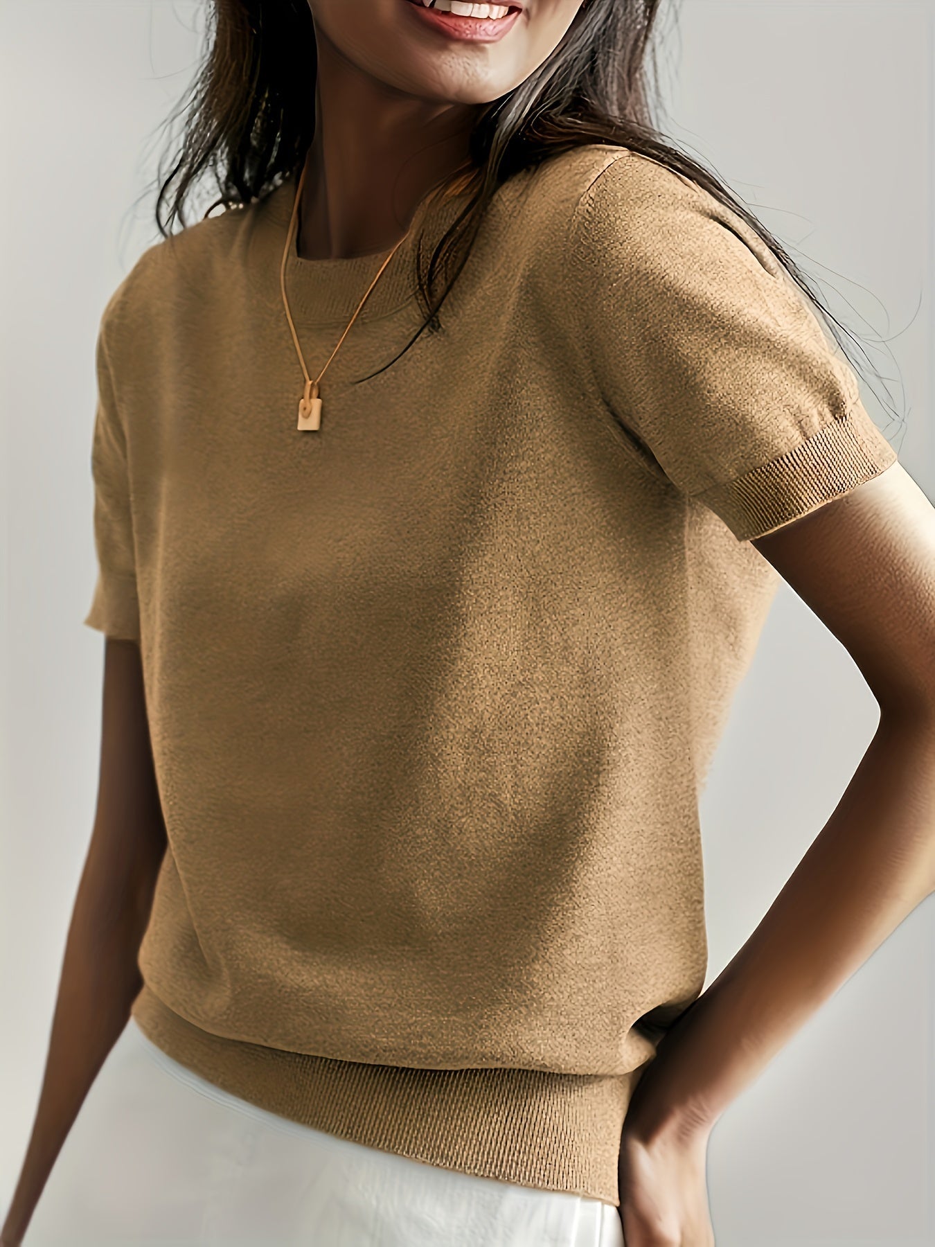 T-shirt en jersey manches courtes