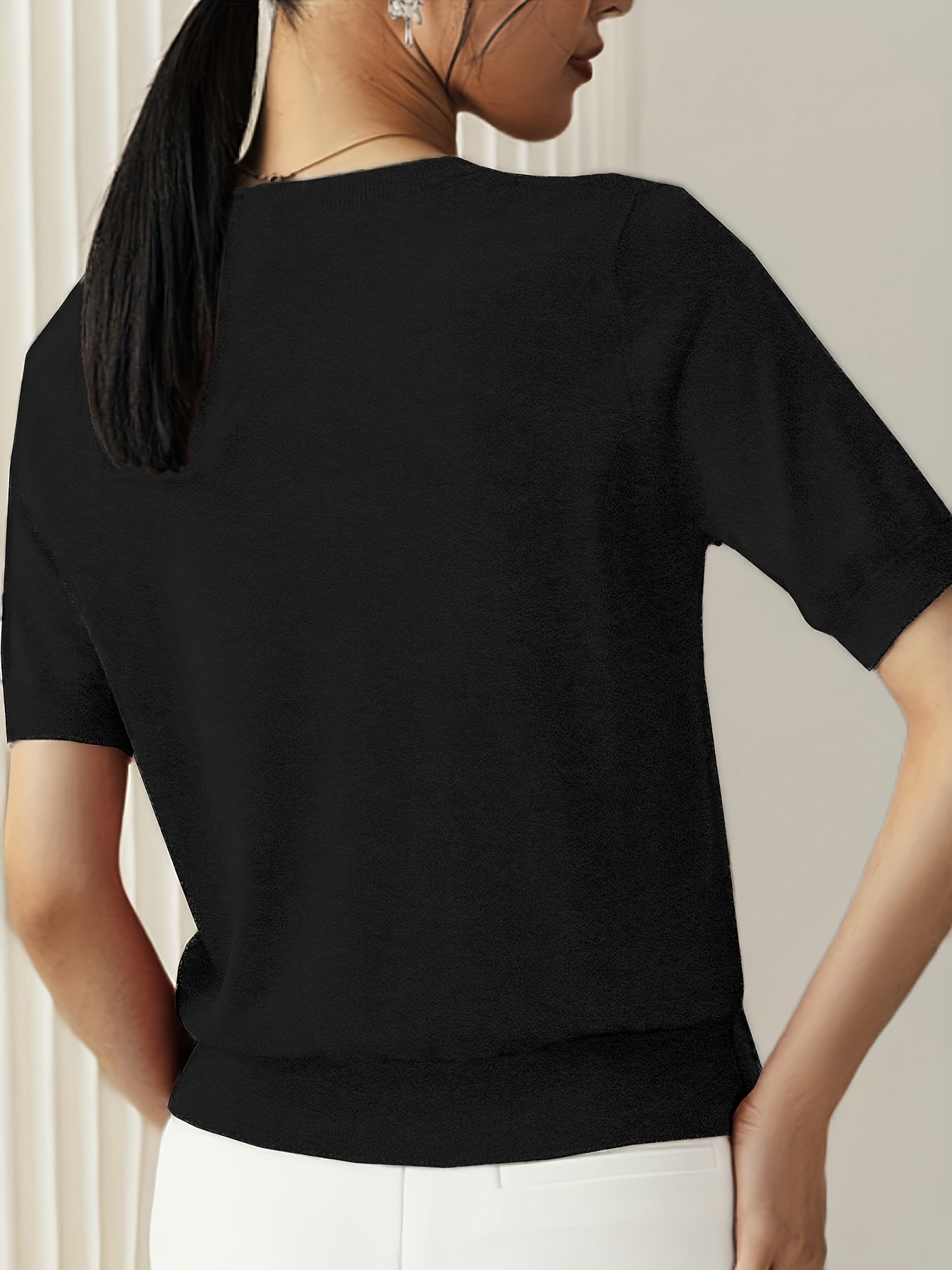 T-shirt en jersey manches courtes