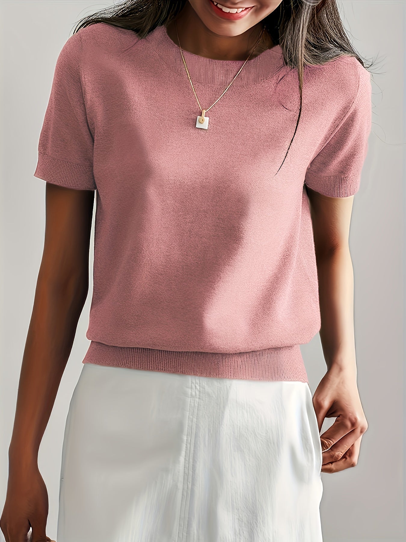 T-shirt en jersey manches courtes