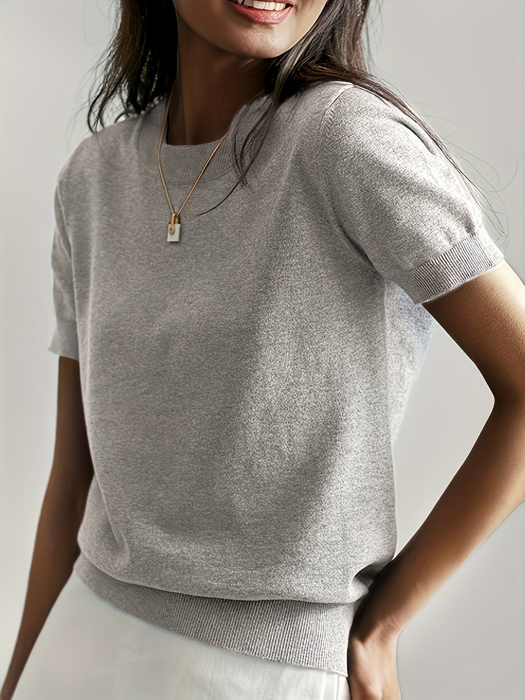 T-shirt en jersey manches courtes