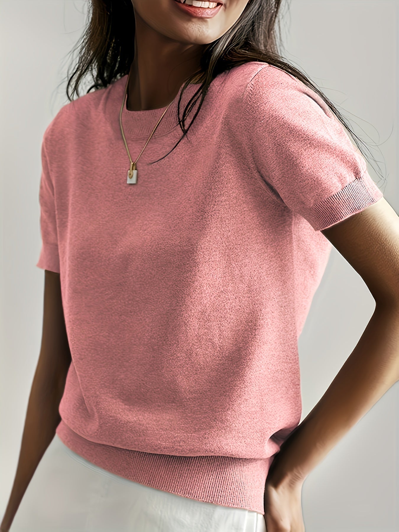 T-shirt en jersey manches courtes