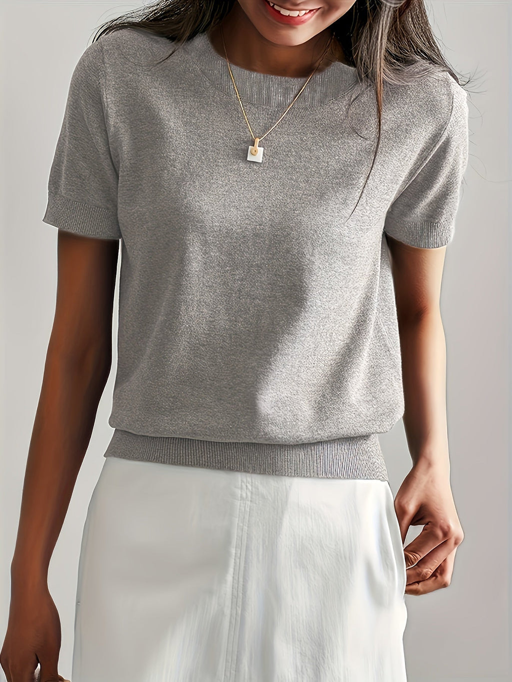 T-shirt en jersey manches courtes