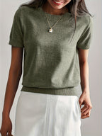 T-shirt en jersey manches courtes
