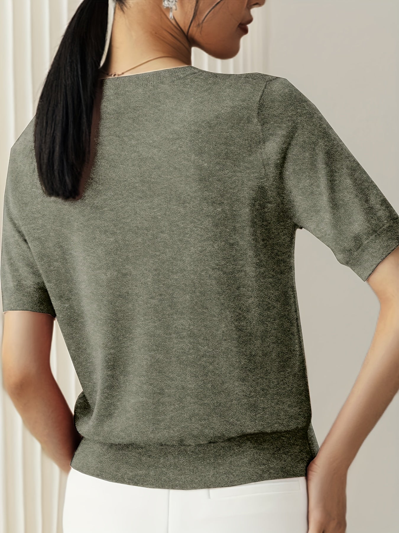 T-shirt en jersey manches courtes