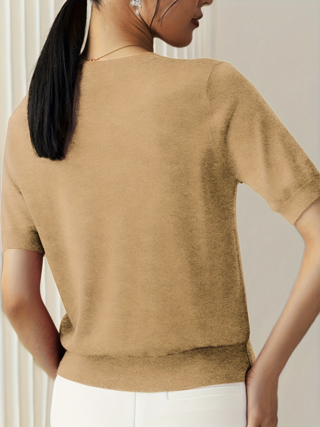 T-shirt en jersey manches courtes