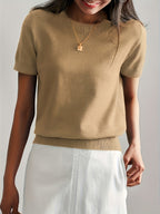 T-shirt en jersey manches courtes