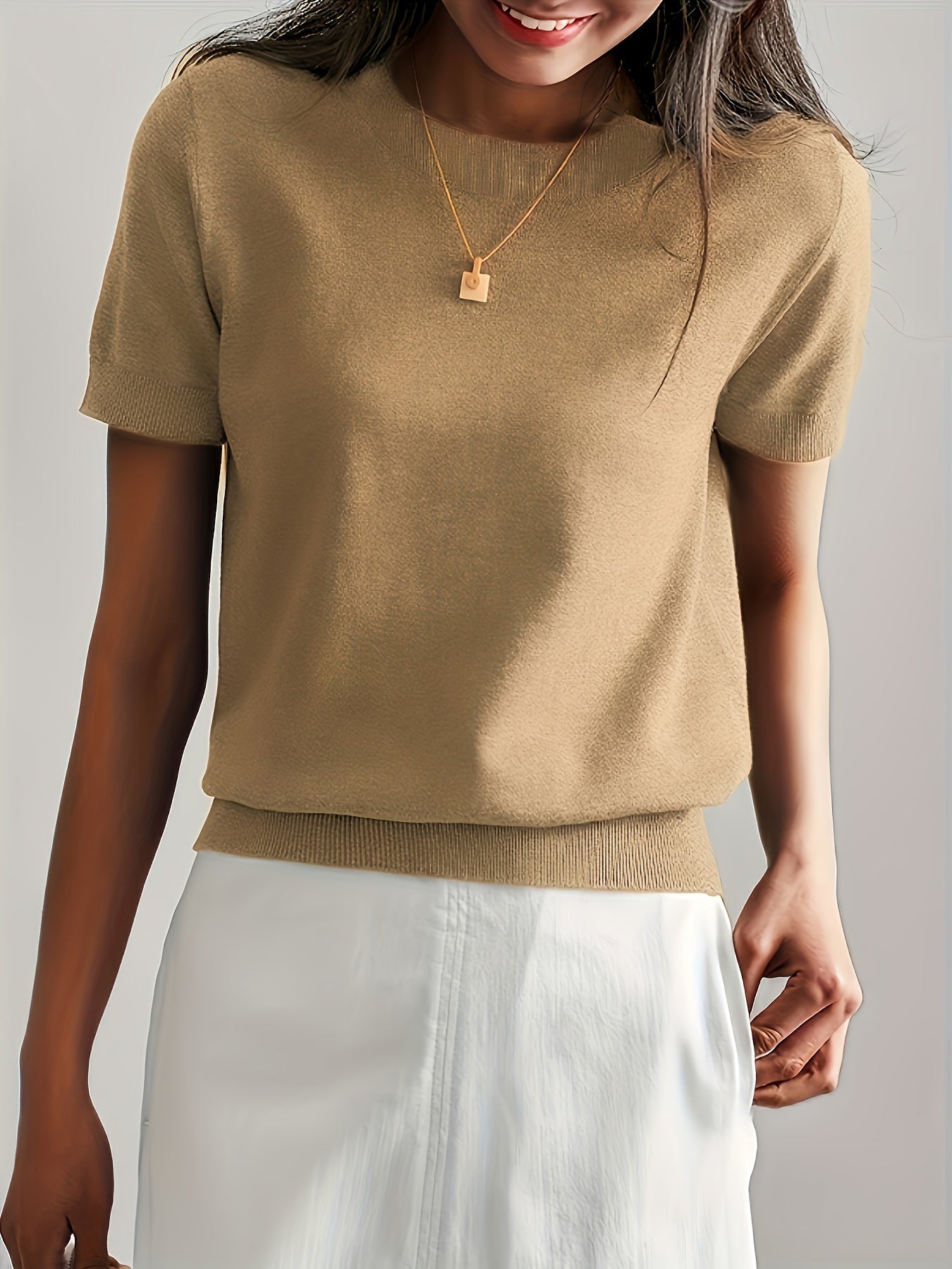 T-shirt en jersey manches courtes
