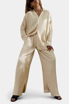 Ensemble Plissé à Coupe Oversized
