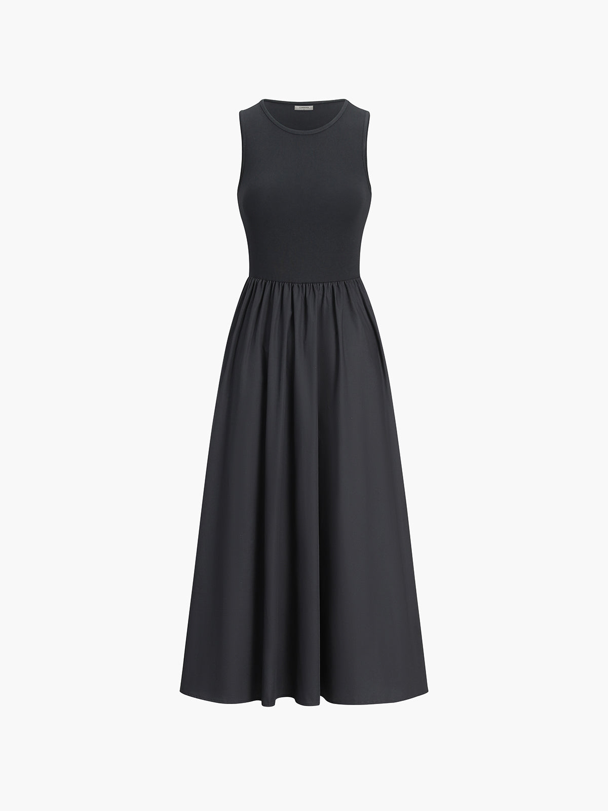 Robe Longue Décontractée Col Rond