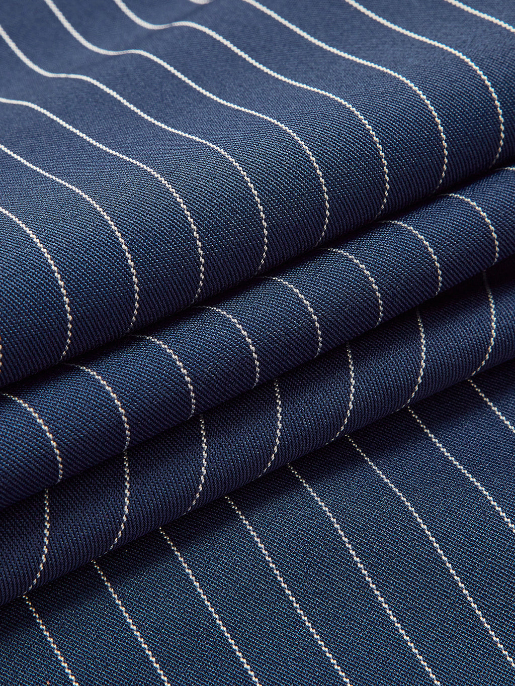Pantalon Large Plissé À Rayures