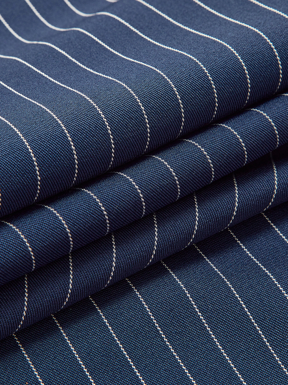 Pantalon Large Plissé À Rayures
