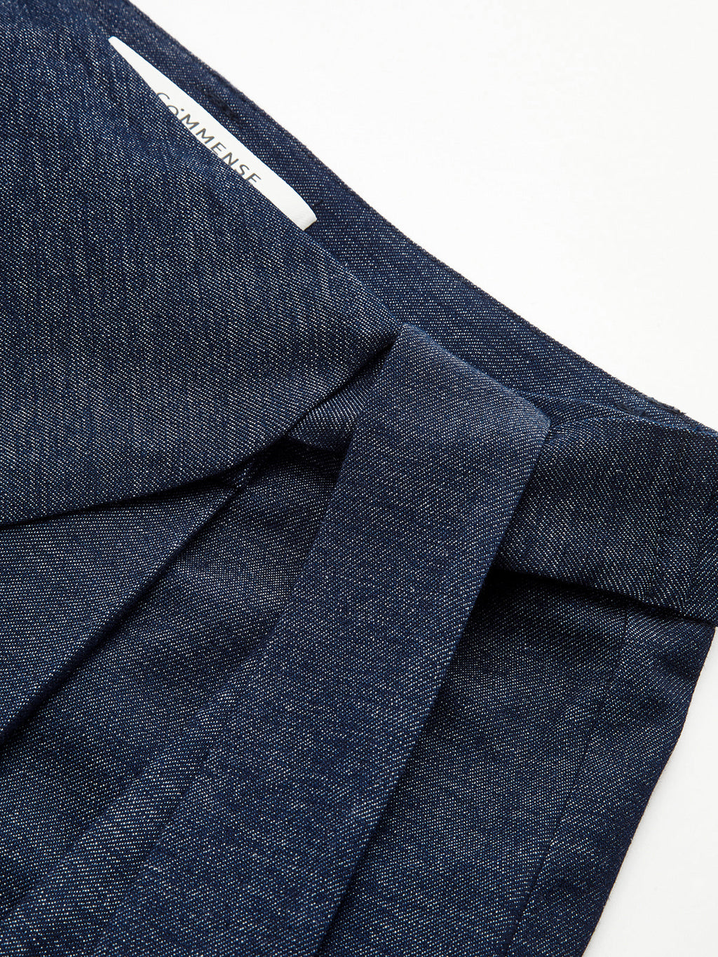 Pantalon Large Asymétrique Croisé Ourlet Traînant