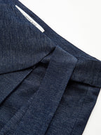 Pantalon Large Asymétrique Croisé Ourlet Traînant