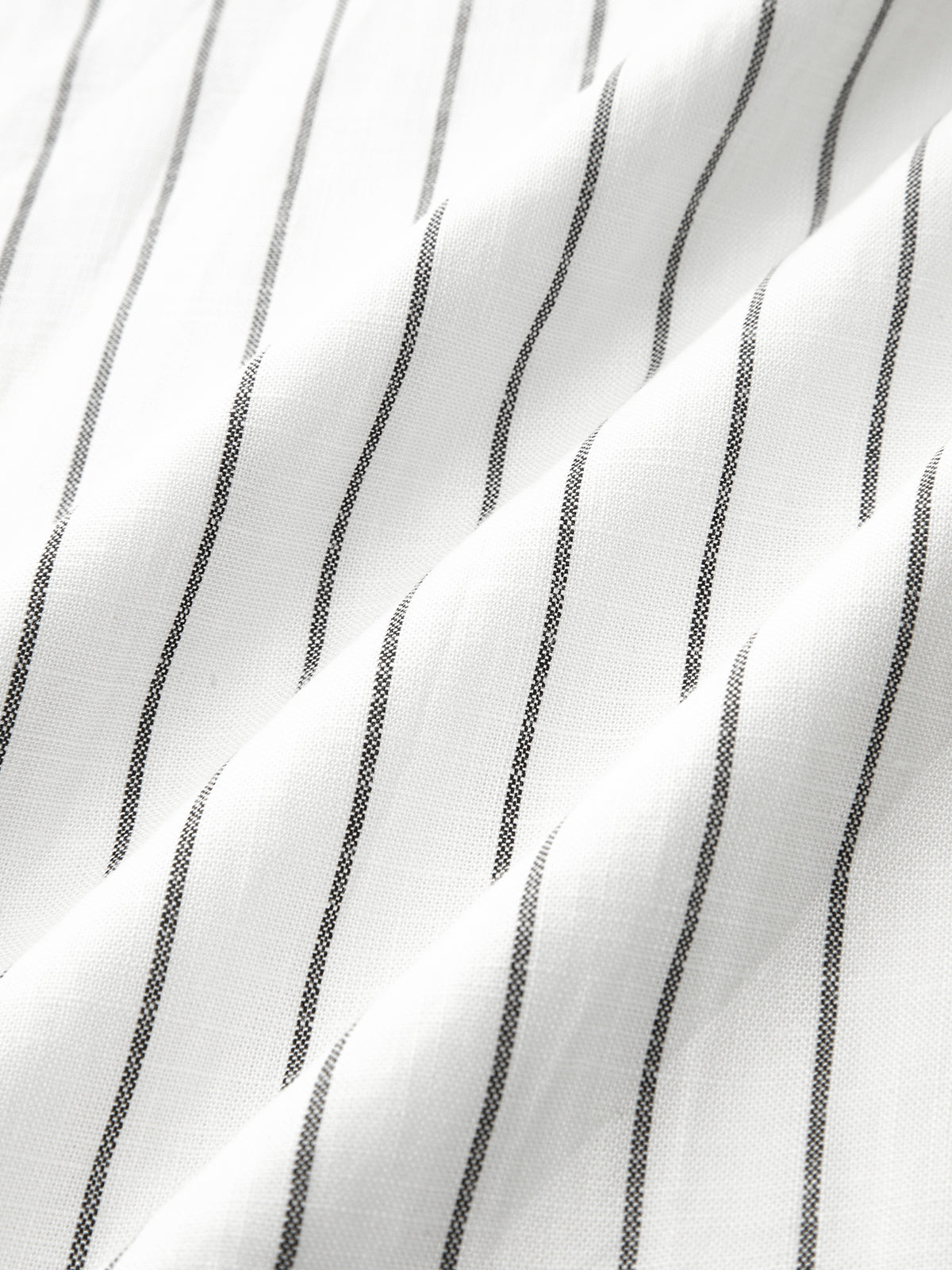 Pantalon Large Coton-Lin À Rayures