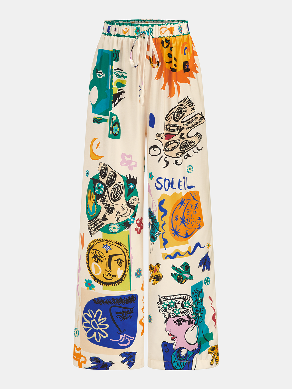 Ensemble Satin Graffiti Col Revers