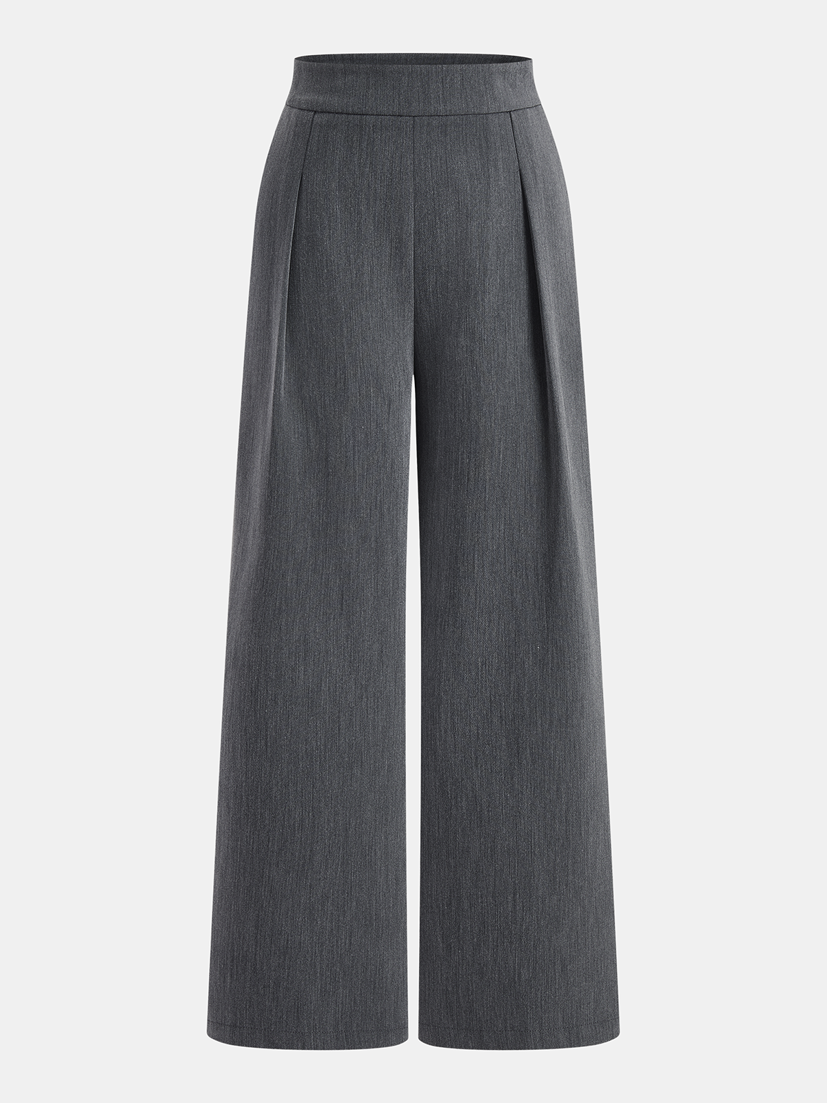 Ensemble Top Asymétrique Sans Manches & Pantalon Plissé