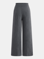 Ensemble Top Asymétrique Sans Manches & Pantalon Plissé