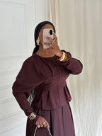 CHEMISIER / BLOUSE INTEMPORELLE BORDEAUX
