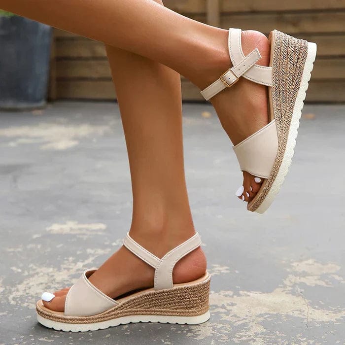Élégantes Sandales Femme Confortables à Semelle Compensée