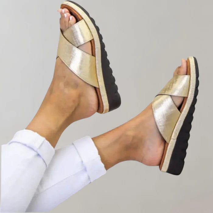 Élégantes Sandales Femme Croisées Confortables