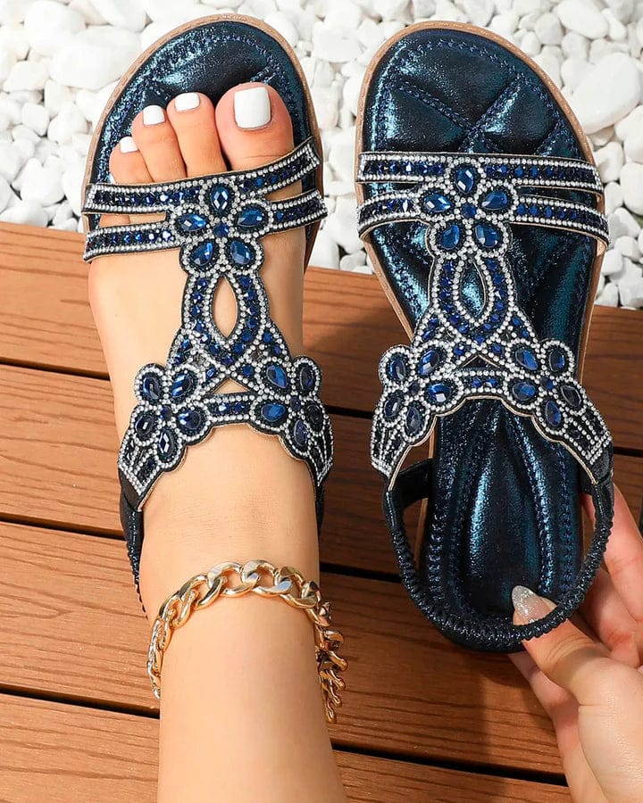 Élégantes Sandales à Bijoux Confortables