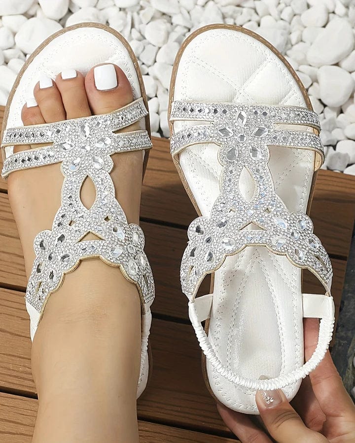 Élégantes Sandales à Bijoux Confortables