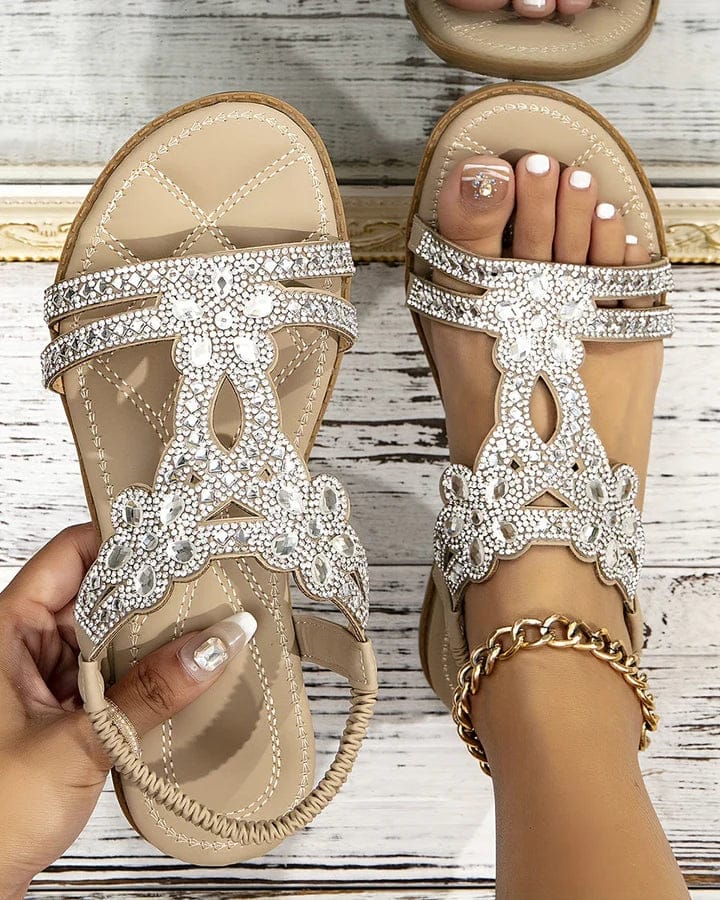 Élégantes Sandales à Bijoux Confortables