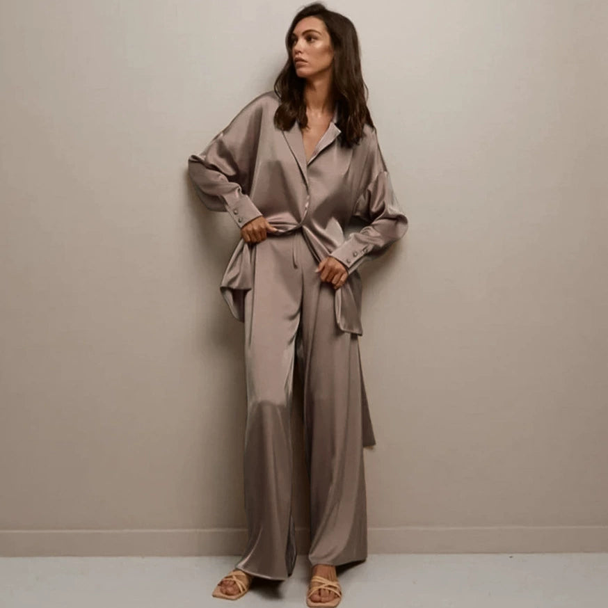 ENSEMBLE CONFORTABLE ET ELEGANT MARRON
