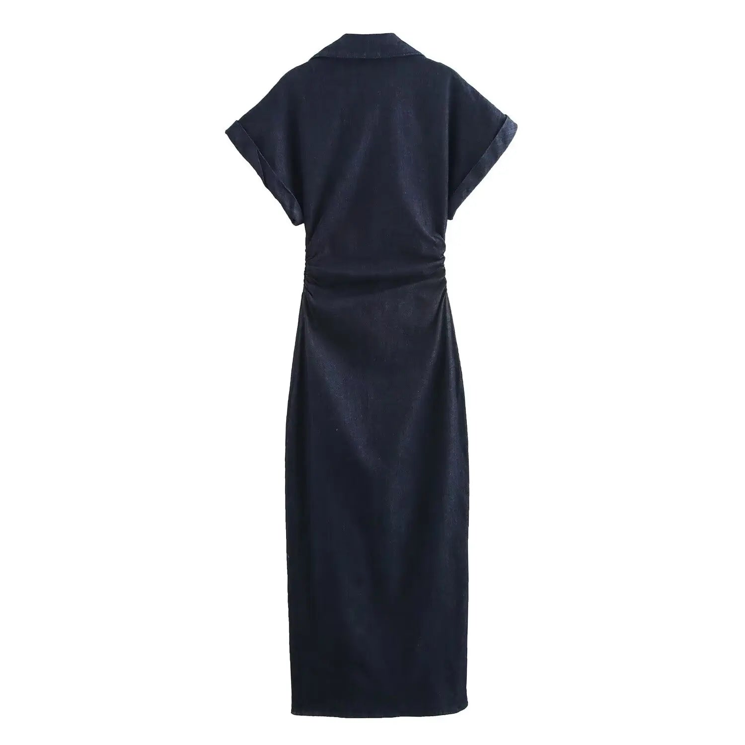 Robe Mi-Longue en Denim