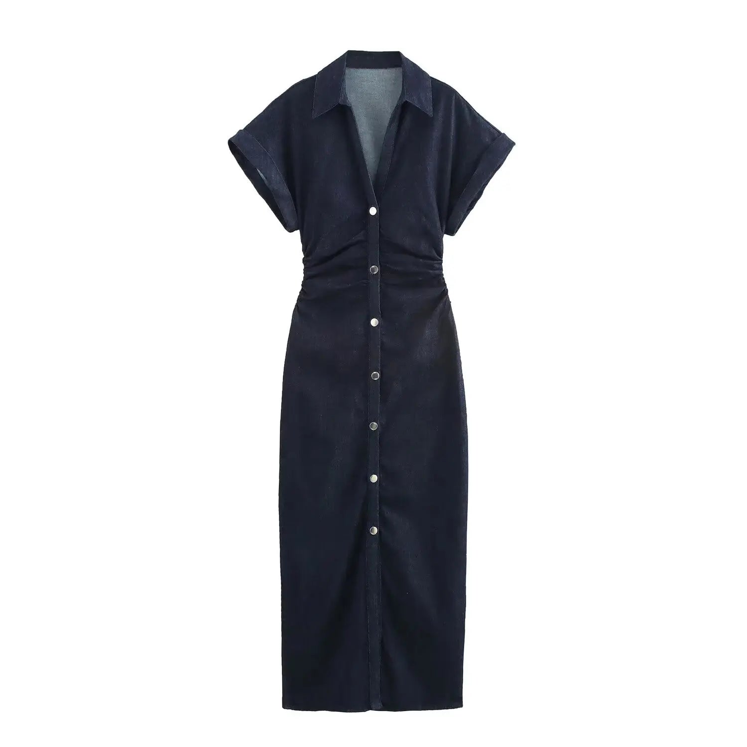 Robe Mi-Longue en Denim