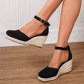 Espadrilles à Talon Élégantes Compensées