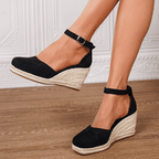 Espadrilles à Talon Élégantes Compensées