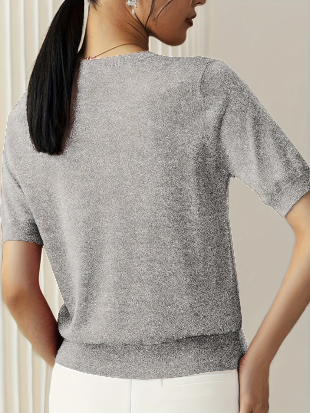 T-shirt en jersey manches courtes