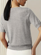 T-shirt en jersey manches courtes
