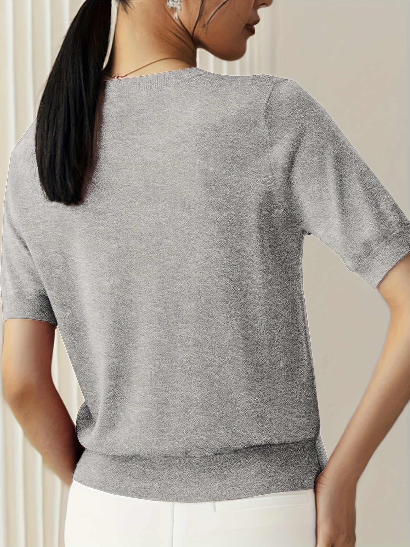T-shirt en jersey manches courtes