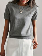 T-shirt en jersey manches courtes
