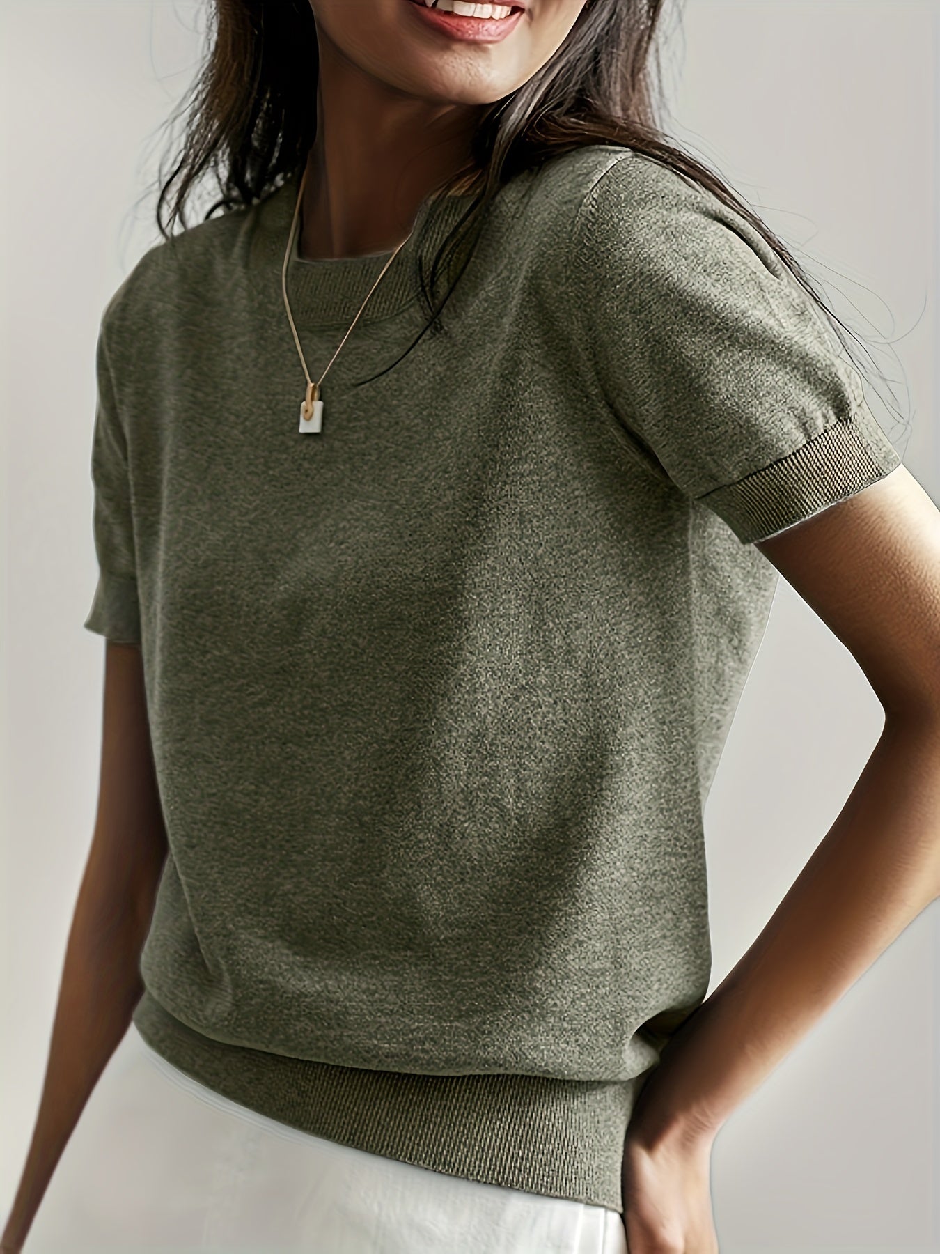 T-shirt en jersey manches courtes
