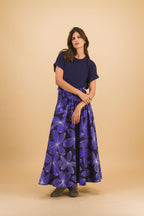 Jupe Fleurs Bleu
