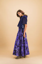 Jupe Fleurs Bleu