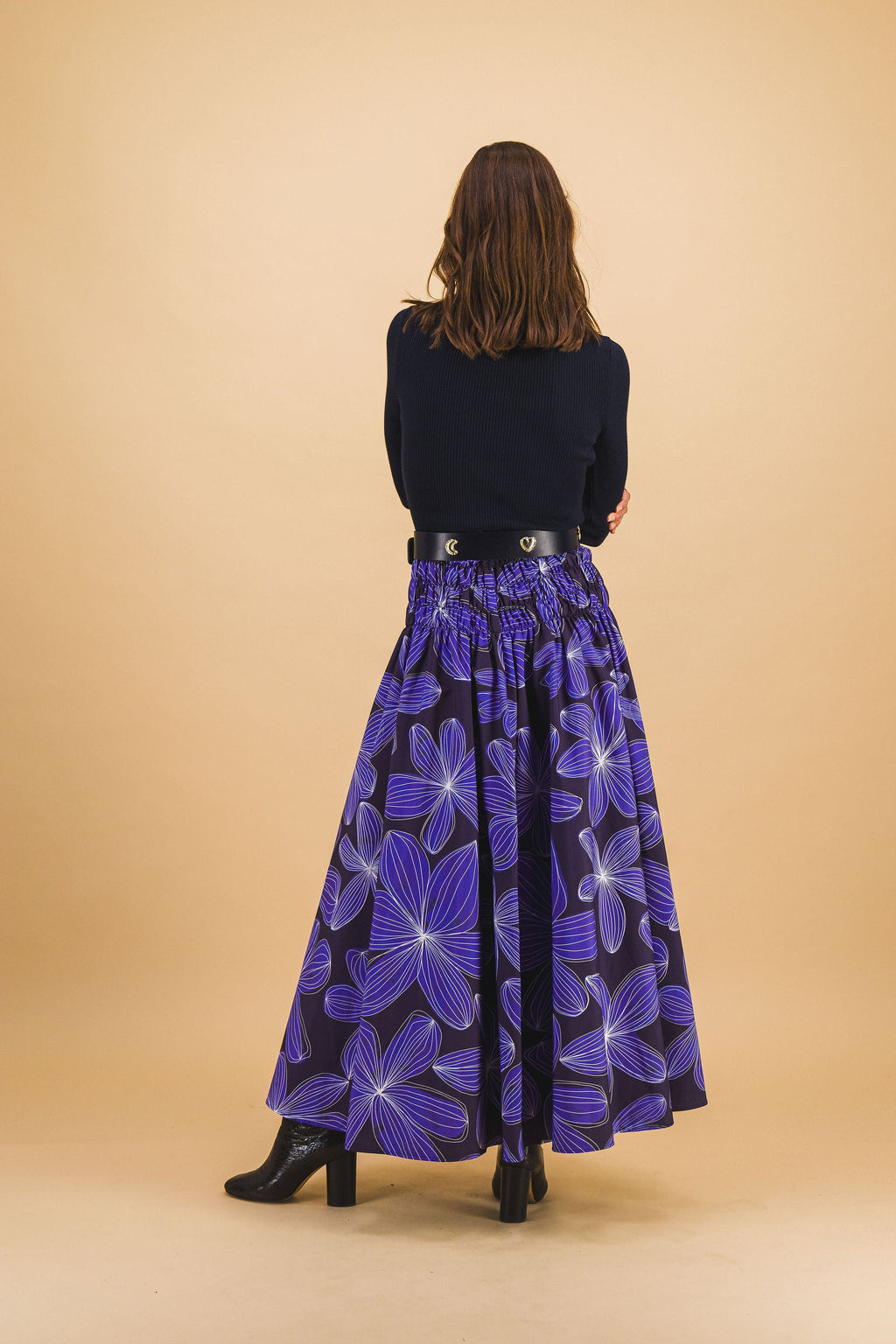 Jupe Fleurs Bleu