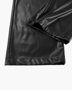 Pantalon large en cuir