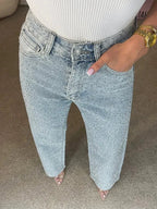 Jean larges avec strass