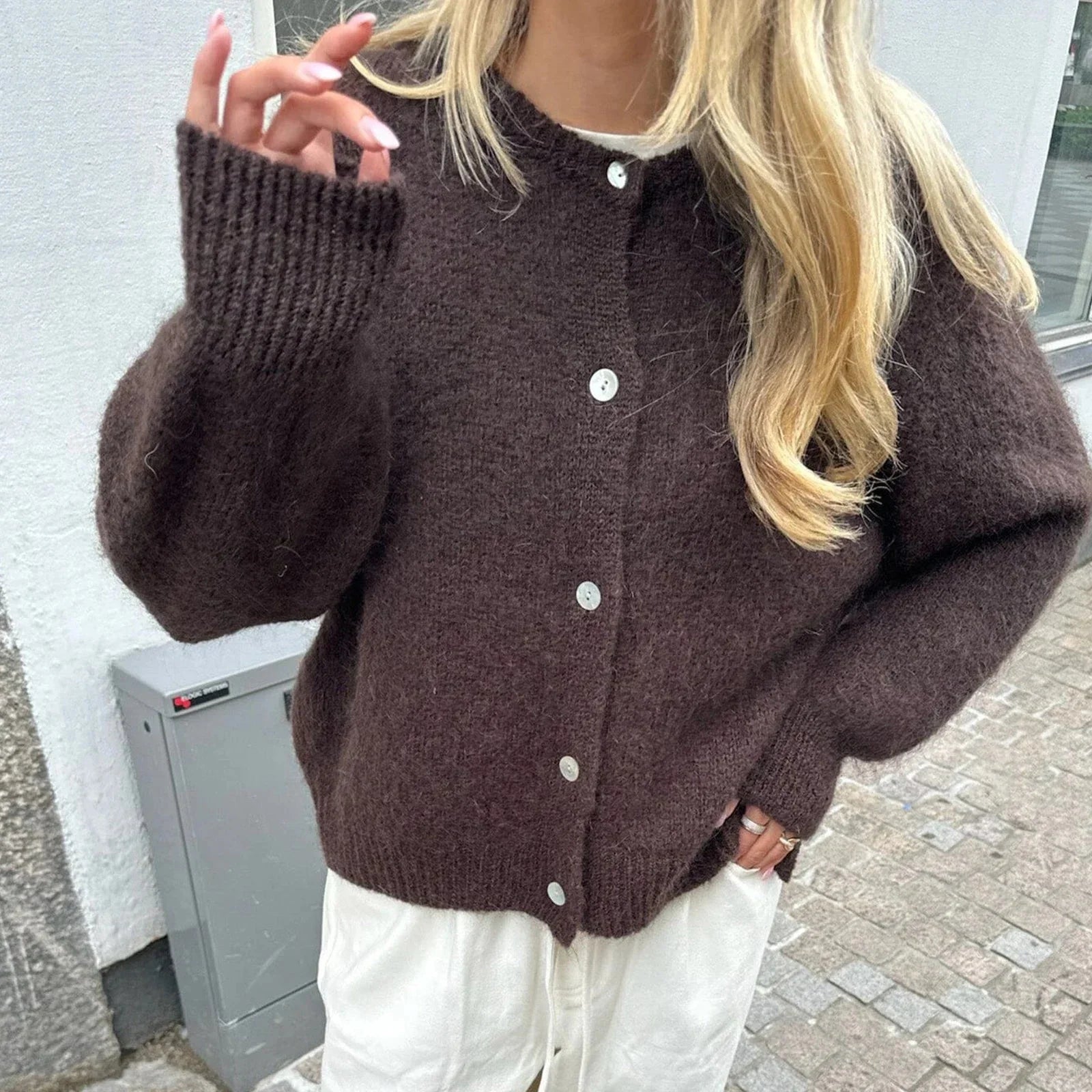 Cardigan en maille douce