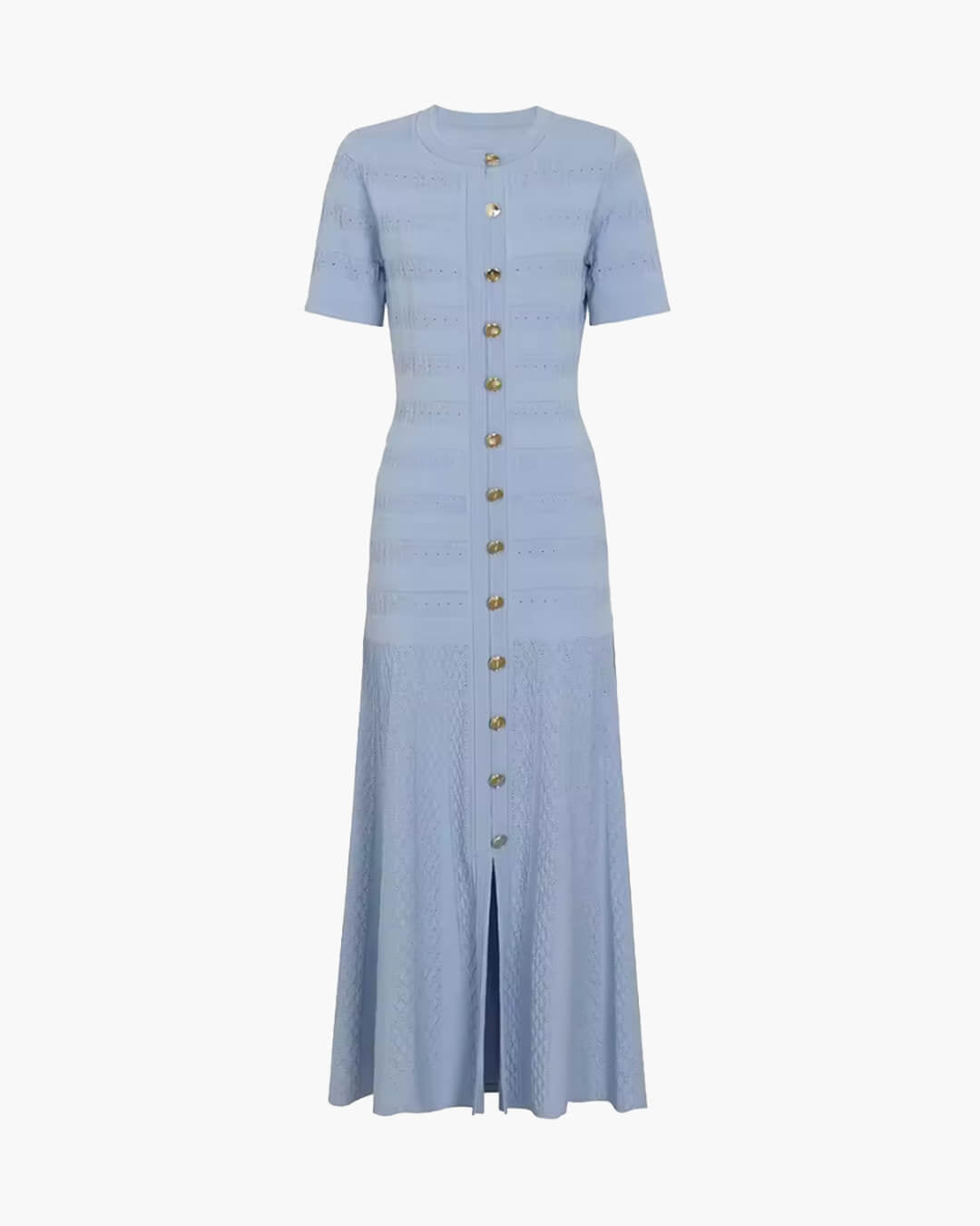 Robe Mi-longue en Maille Côtelée