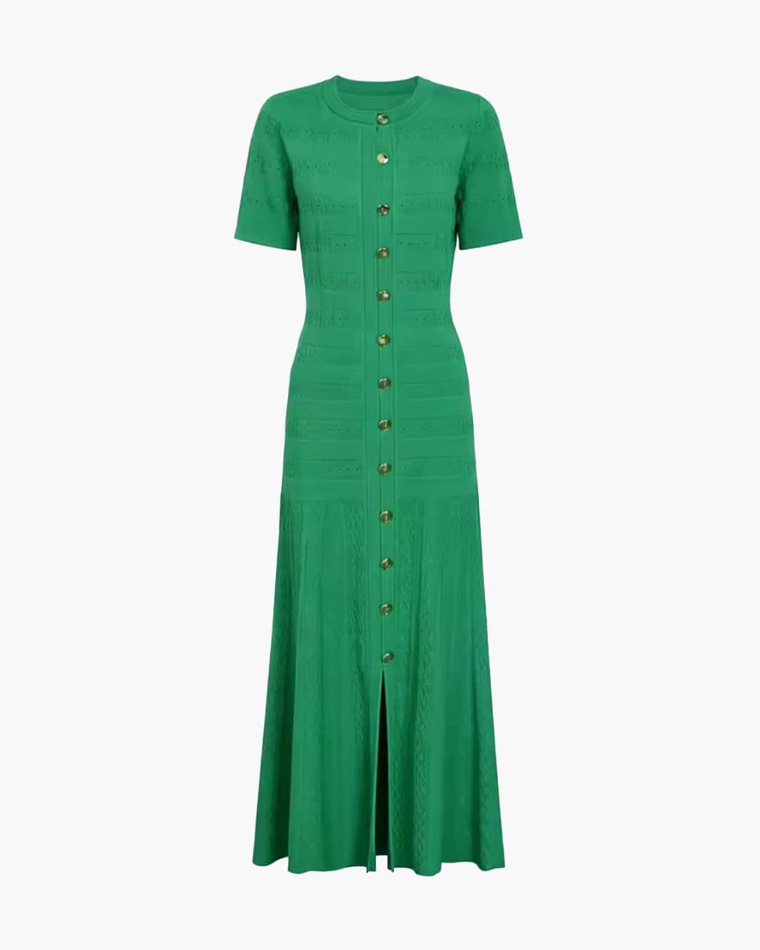 Robe Mi-longue en Maille Côtelée