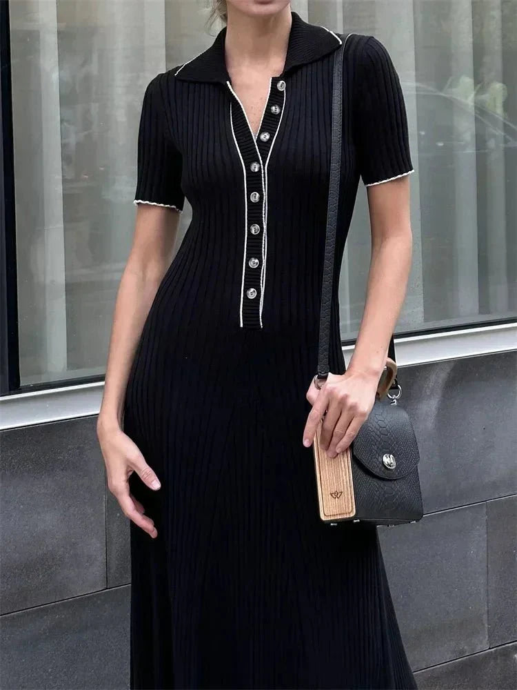 Robe en maille tricot
