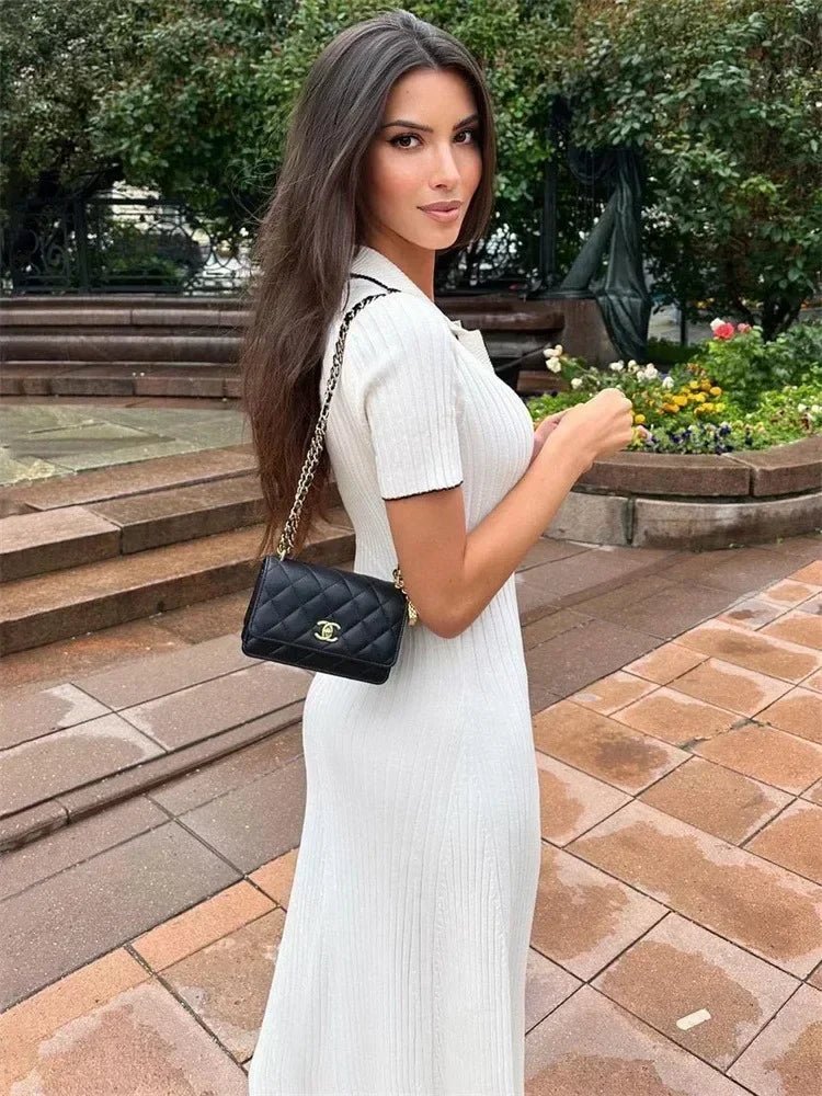 Robe en maille tricot